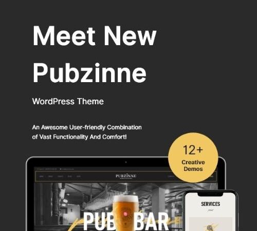 Pubzinne – Sports Bar WordPress Theme